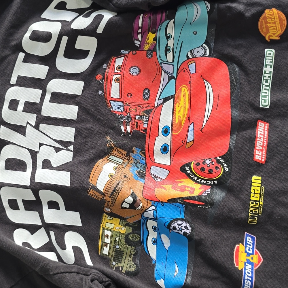 Zara Kids Long Sleeve Tee - Black with Cars Lightning Mcqueen Design - Picture 7 of 13